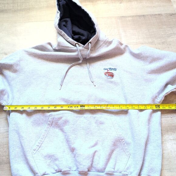 Vtg Champion Mens Gray Pullover Hoodie Size XL Lake Tahoe Gar Woods - Picture 4 of 8